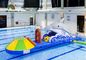 Multiplay Colorful PVC Water Park For Kids , Inflatable Toy With Obstacle / Slide
