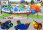 30M diameter Water Park With 3 Awesome Inflatable Water Slides And Other Water Games