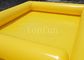 Yellow Square Outdoor Inflatable Water Pools PVC For Water Walking Ball