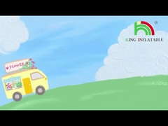 king26 पूल के साथ डबल लेन inflatable पानी स्लाइड