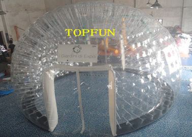 डबल परतों के साथ 6 मीटर व्यास 1.0 मिमी पीवीसी Inflatable साफ बुलबुला तम्बू