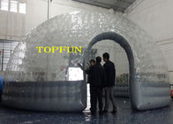 0.8 मिमी पीवीसी पारदर्शी स्पष्ट डोम Inflatable बुलबुला तम्बू गर्मी सील डबल परतें