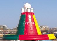 बच्चों के लिए सीई 8 मीटर दीया उच्च टिकाऊपन रंगीन Inflatable रॉकेट चढ़ाई खेल खेल