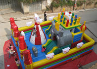 चौगुनी सिलाई Inflatable खेलने केंद्र सुखद बकरी थीम आउटडोर