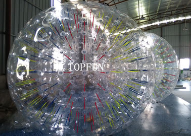 चमक रोशनी के साथ पारदर्शी 1.0 मिमी TPU Inflatable बॉडी बम्पर बॉल