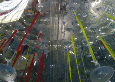 चमक रोशनी के साथ पारदर्शी 1.0 मिमी TPU Inflatable बॉडी बम्पर बॉल