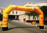 बड़े पीले Inflatable मेहराब, 4 मीटर उच्च द्वारा Inflatable Archways 9m स्पैन