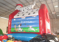 पशु कार्टून के साथ 5 एक्स 4 एम प्यारा अजीब बच्चे उछाल हाउस Inflatables