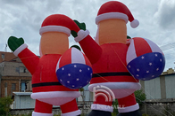 Giant Inflatable Christmas Santa Claus 6m 8m 10m Commercial Outdoor Display Advertising