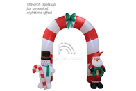 Inflatable मेहराब सांता क्लॉस स्नोमैन आउटडोर Inflatable विज्ञापन क्रिसमस सजावट