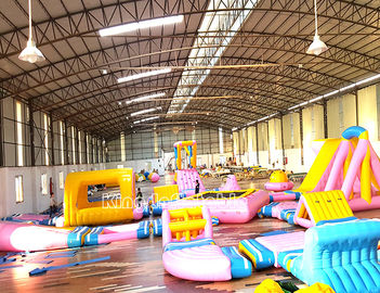 बच्चों के लिए विशेष समुद्र तट Inflatable पानी पार्क झील फ्लोटिंग पानी का खेल