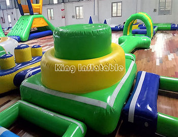 ओपन वाटर प्लेटो 0.9 मिमी पीवीसी तिरपाल के लिए महान मज़ा Inflatable पानी पार्क