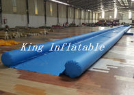 ब्लू सिंगल लेन के साथ शहर में आउटडोर 50 मीटर लंबी Inflatable स्लाइड