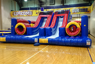 वाणिज्यिक विशालकाय Inflatable बाधा पाठ्यक्रम बाउंसर दौड़ खेल खेल बिक्री