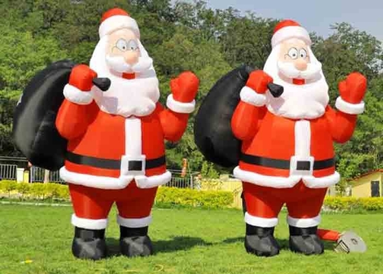 सांता क्लॉस ग्रेट क्रिसमस डेकोरेशन आउटडोर बैकयार्ड फन इन्फ्लेटेबल सांता को उड़ाएं