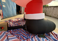 Outdoor Xmas Giant Inflatable Santa Claus With Blower For Christmas Decorations