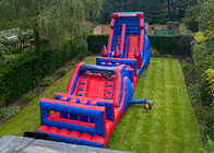 Inflaatble Boot Camp Obstacle Courses Blue & Red Customized Commercial Activities Game