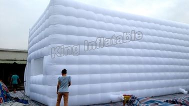 आउटडोर के घटनाक्रम के लिए 1500W ब्लोअर के साथ क्यूब स्ट्रक्चर इन्फ्लेटेबल इवेंट टेंट