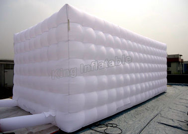 घटना के लिए वर्ग सफेद Inflatable घन तम्बू सिलाई संरचना अनुकूलित आकार