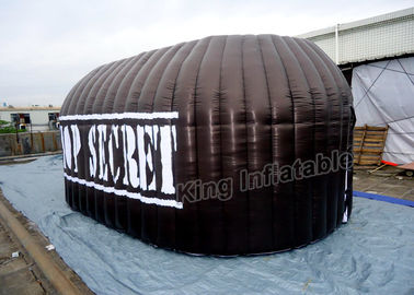 काले विज्ञापन Inflatable खुले तम्बू फोटो बूथ लोगो व्यापार शो के लिए मुद्रण