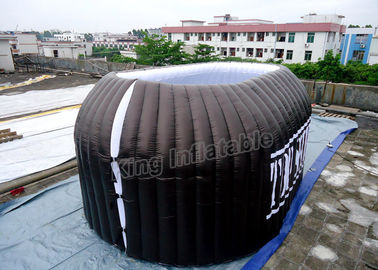 काले विज्ञापन Inflatable खुले तम्बू फोटो बूथ लोगो व्यापार शो के लिए मुद्रण