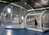 एकल परत के साथ 0.65 मिमी पीवीसी पारदर्शी Inflatable तम्बू स्पष्ट हवा बुलबुला तम्बू