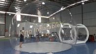एकल परत के साथ 0.65 मिमी पीवीसी पारदर्शी Inflatable तम्बू स्पष्ट हवा बुलबुला तम्बू