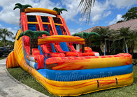 Outdoor Commercial Hire Large Adult Backyard Inflatable Water Slide With Pool