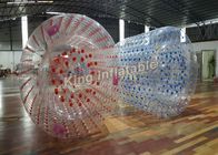वयस्क / बच्चों के लिए पारदर्शी कस्टम Inflatable पानी खिलौना Inflatable पानी रोलर