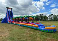 Huge Inflatable Water Slide PVC Inflatable Pool Water Slide For Rent