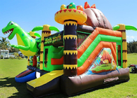 Adults And Kids outdoor game 0.55mm PVC Dinosaur Inflatable Bouncy Castle Rental