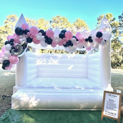 बाउंस हाउस किड्स Inflatable बाउंस हाउस जंपिंग कैसल फॉर किड्स पेस्टल बाउंस हाउस Inflatable Wedding Bouncer
