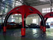 लाल विज्ञापन आउटडोर हवा सील 0.65 मिमी पीवीसी तिरपाल के साथ Inflatable स्पाइडर तम्बू सील