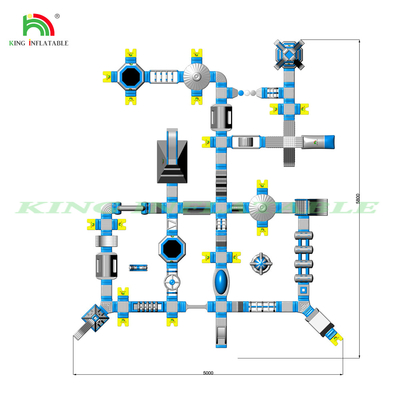 आउटडोर inflatable फ्लोटिंग वाटर पार्क खेल inflatable समुद्र वाटर पार्क