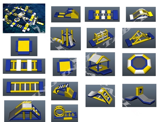 फ्लोटिंग वाटर पार्क उपकरण समुद्र बड़े पानी के खिलौने