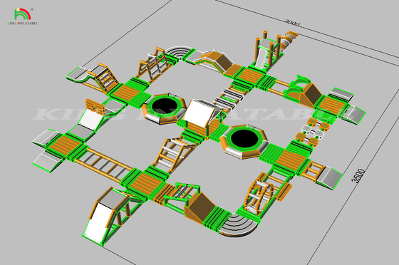 ब्लोटेबल एक्वा पार्क समुद्र ब्लास्ट अप वाटर पार्क एक्वा पार्क फ्लोटिंग बाधा उपकरण
