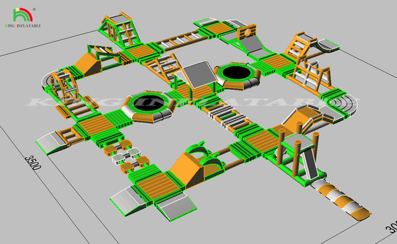ब्लोटेबल एक्वा पार्क समुद्र ब्लास्ट अप वाटर पार्क एक्वा पार्क फ्लोटिंग बाधा उपकरण