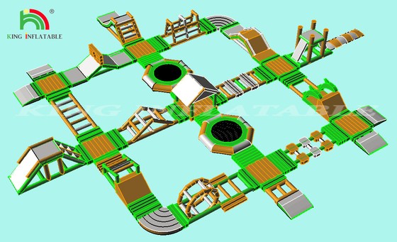 ब्लोटेबल एक्वा पार्क समुद्र ब्लास्ट अप वाटर पार्क एक्वा पार्क फ्लोटिंग बाधा उपकरण