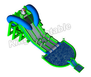 आउटडोर बतख आकार विशाल Inflatable बच्चों और वयस्कों के लिए पानी स्लाइड ऊपर