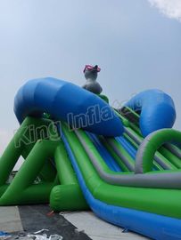 आउटडोर बतख आकार विशाल Inflatable बच्चों और वयस्कों के लिए पानी स्लाइड ऊपर