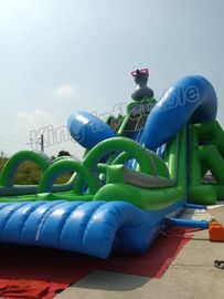 आउटडोर बतख आकार विशाल Inflatable बच्चों और वयस्कों के लिए पानी स्लाइड ऊपर