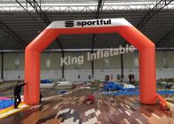खेल प्रवेश के लिए 6 मीटर उच्च कस्टम मेड विज्ञापन सुंदर नारंगी Inflatable आर्क