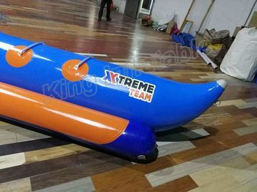 एकल ट्यूब Inflatable पोंटून नाव 7 व्यक्तियों के मनोरंजन के लिए मछली पकड़ने की नावों को उड़ाते हैं