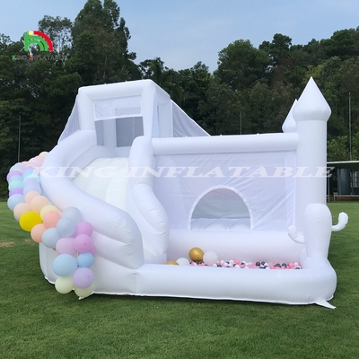 बाउंसर स्लाइड कॉम्बो Inflatable Bouncy House Castle With Slide and Pool Jumping Castle for Kids Adults बच्चों के लिए स्लाइड और पूल जंपिंग कैसल के साथ बाउंसी हाउस कैसल