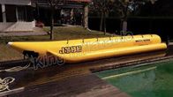 विशाल पूरा पीला Inflatable केले नाव CE के साथ मछली पकड़ने की नाव उड़ते हैं