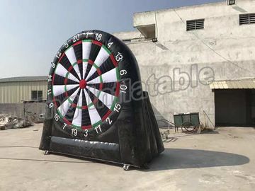विशालकाय Inflatable फुटबॉल डार्ट बोर्ड आउटडोर खेल खेल काले और सफेद रंग