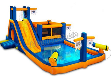 बच्चों के लिए कस्टम आउटडोर पीवीसी Inflatable पानी स्लाइड स्प्रे समुद्री डाकू थीम पार्क