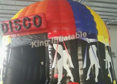 पूर्ण पेंटिंग आकार के साथ अनुकूलित रंगीन Inflatable डिस्को तम्बू, व्यास 6 मी