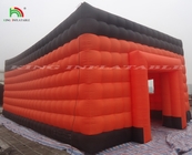 एलईडी प्रकाश के साथ बड़ा inflatable घन तम्बू inflatable नाइट क्लब तम्बू inflatable पार्टी तम्बू