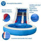 वाणिज्यिक पिछवाड़ा कूदने वाला बाउंसर उष्णकटिबंधीय वाटरस्लाइड कॉम्बो बाउंस हाउस पूल के साथ inflatable पानी स्लाइड